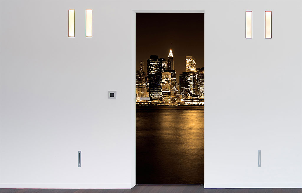 Manhattan New York deursticker
