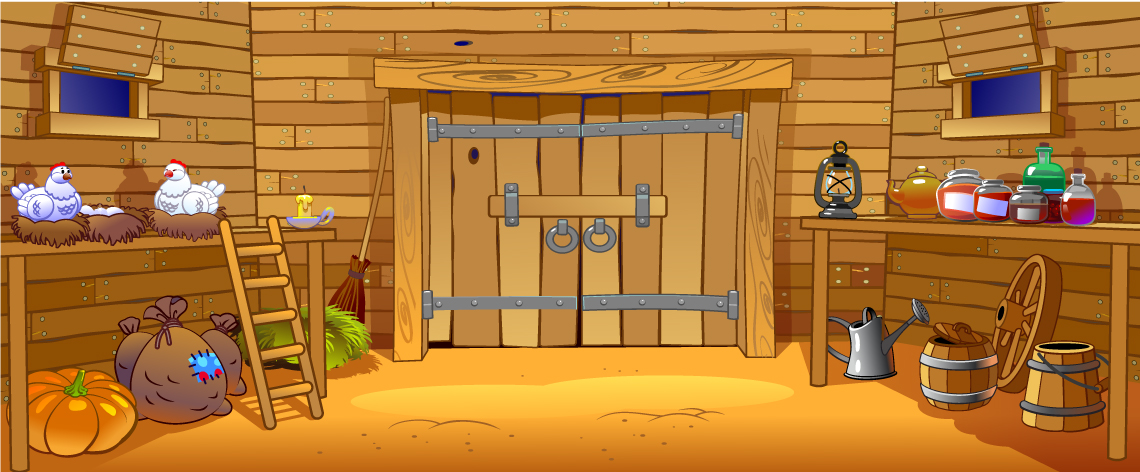 Schuur boerderij binnen