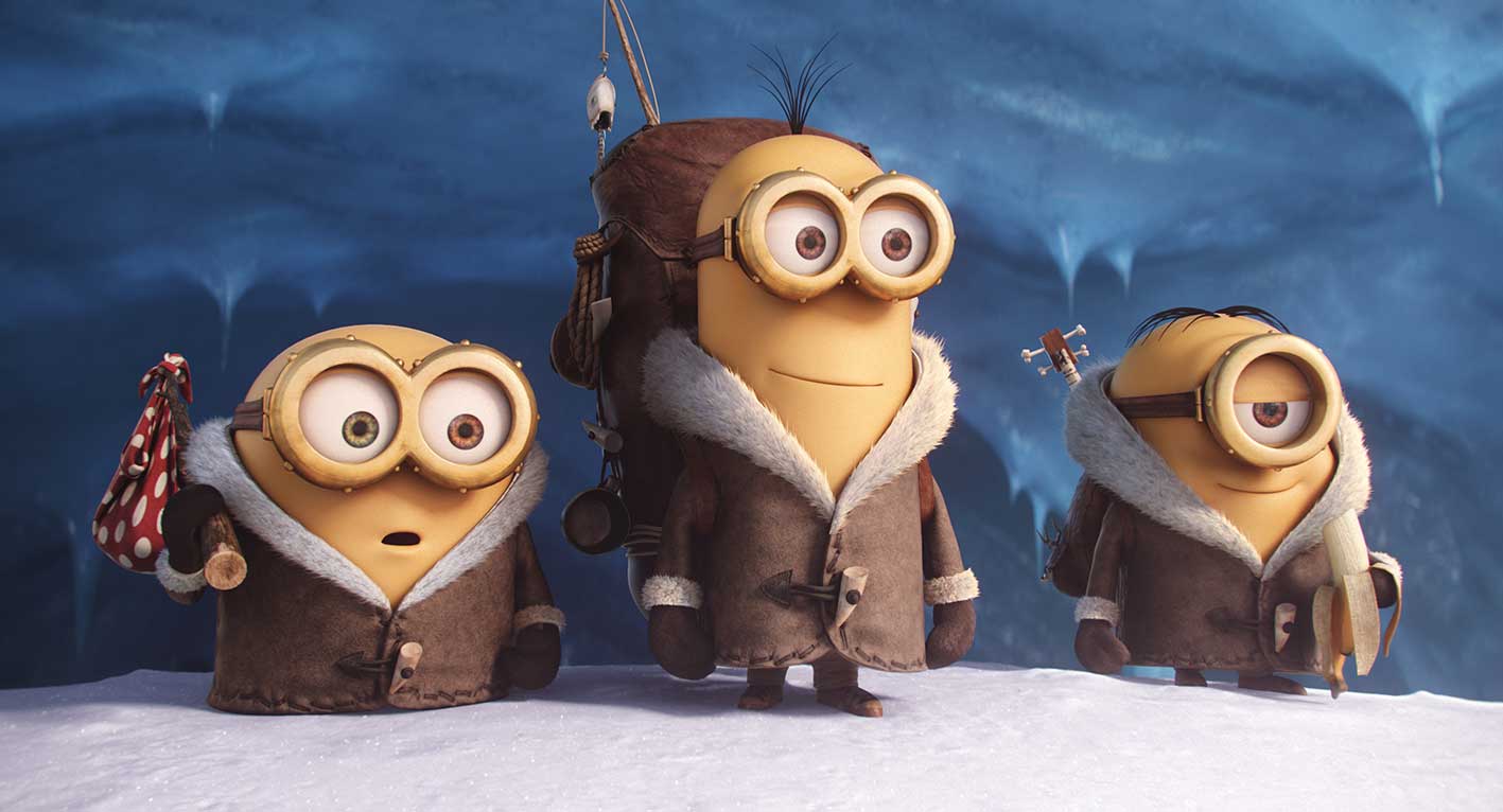 Minions in de sneeuw