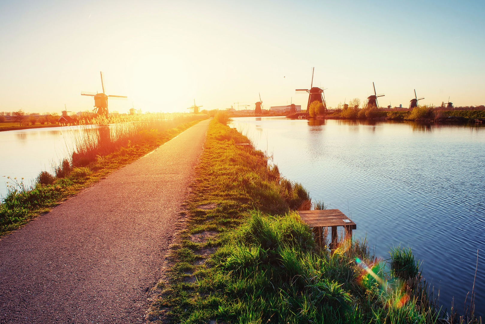 product afbeelding: Hollands landschap met molens