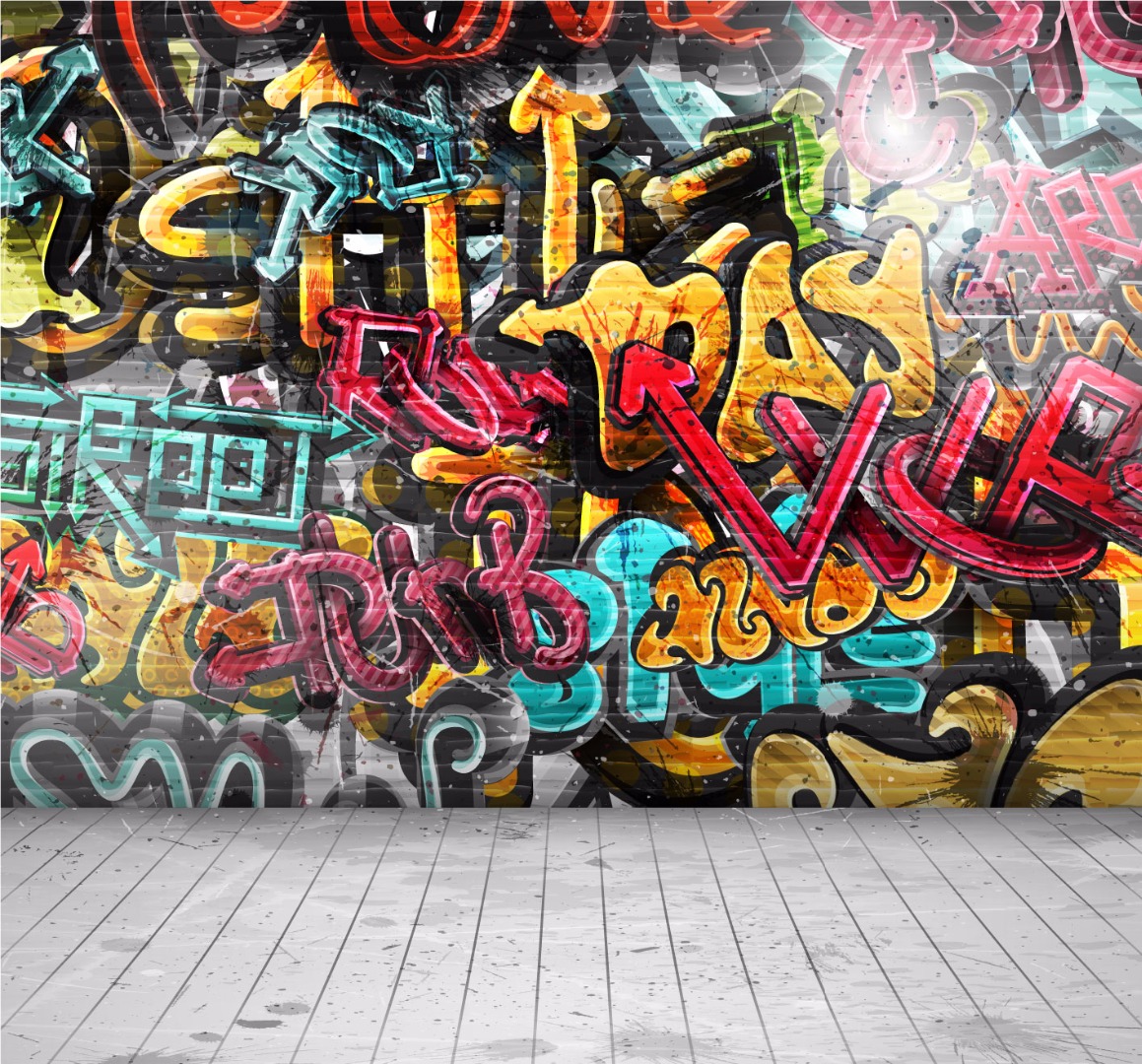 Muur met graffiti 5