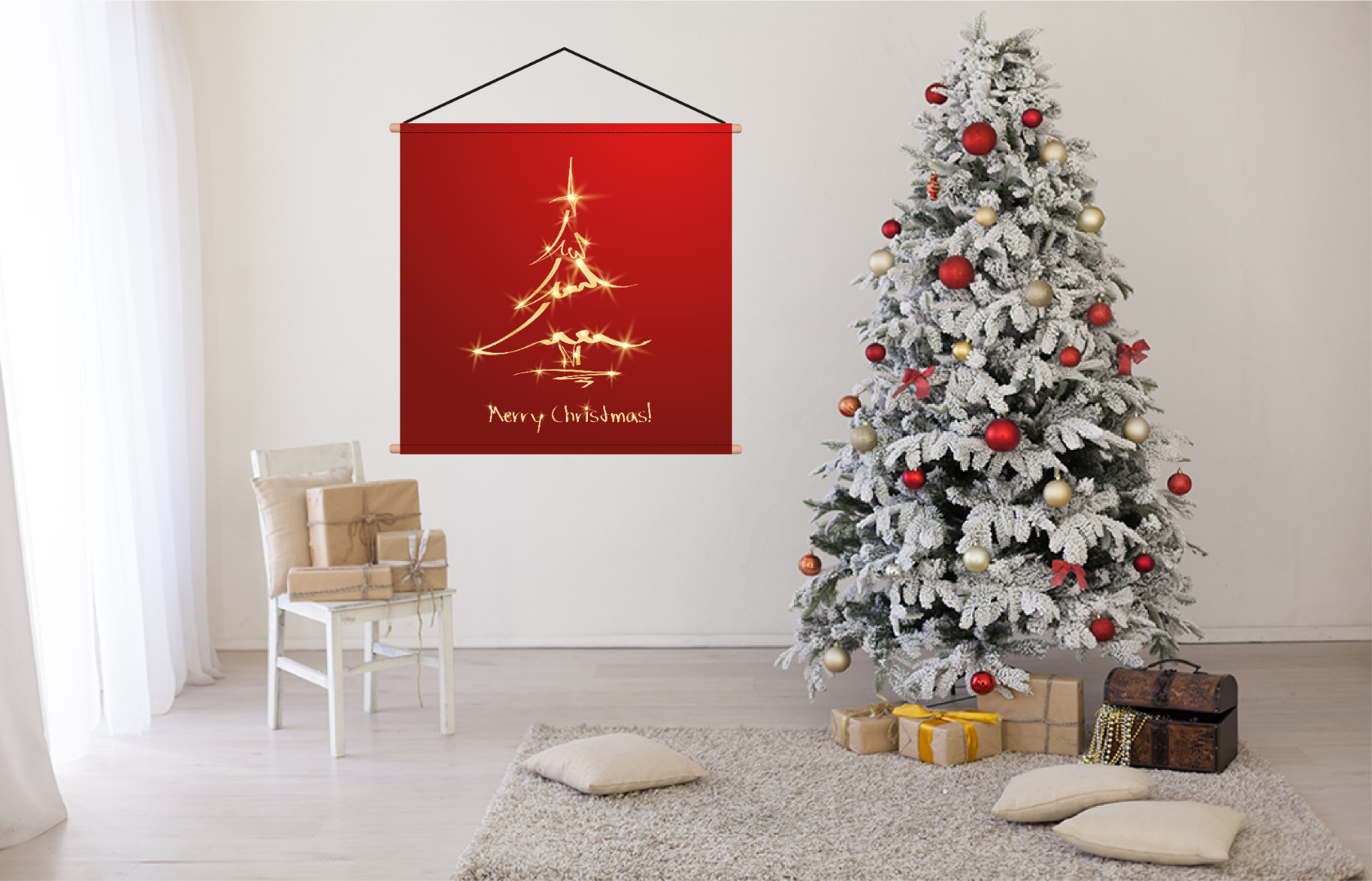 Gouden kerstboom