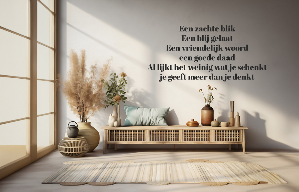 Een zachte blik