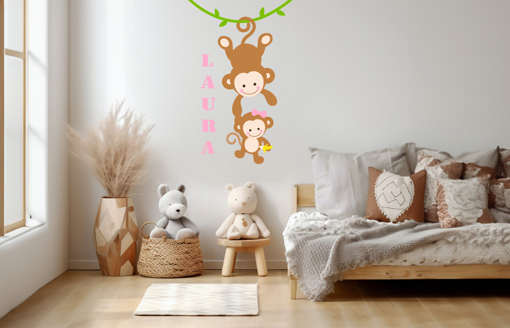 Slingerende apen meisjes