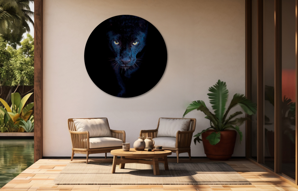 Muurcirkel Zwarte Panter