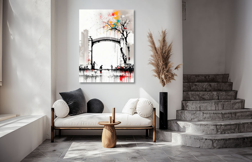 Plexiglas bord Graffity Banksy street art