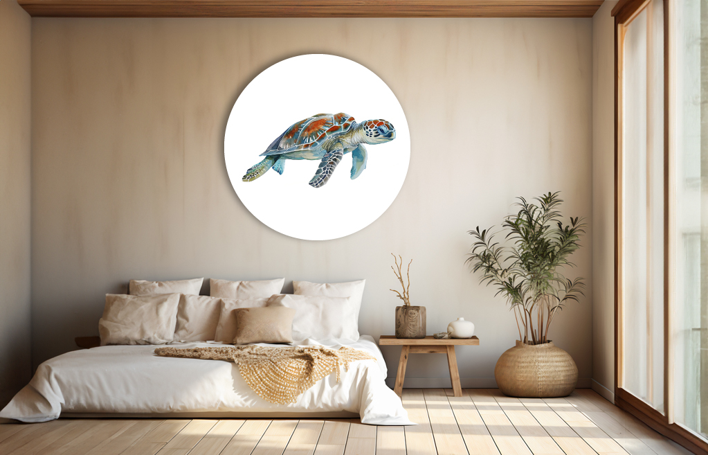 Muurcirkel Zeeschildpad