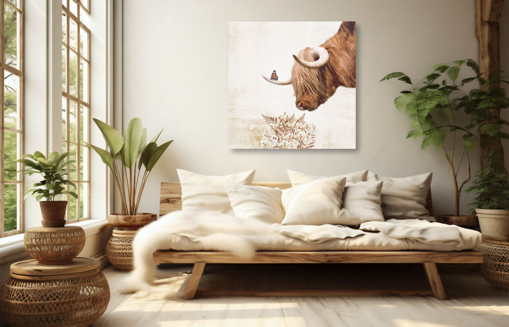 Plexiglas bord schotse hooglander