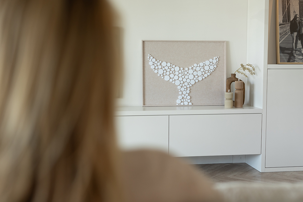 Art-Whale Tail 120x90 cm