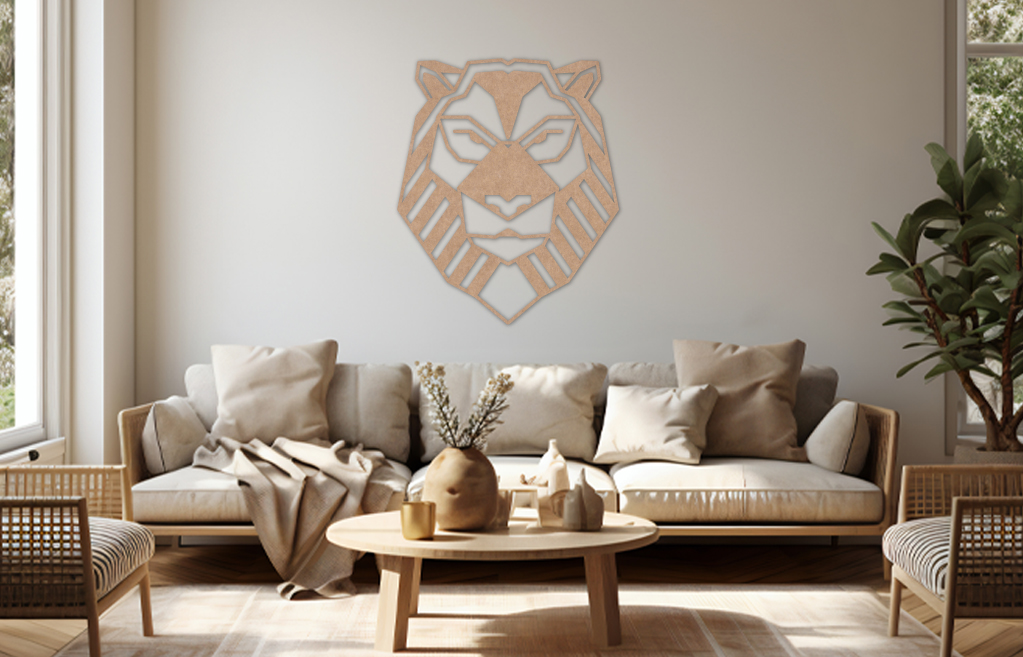 Geo Leeuw 60 x 50 cm