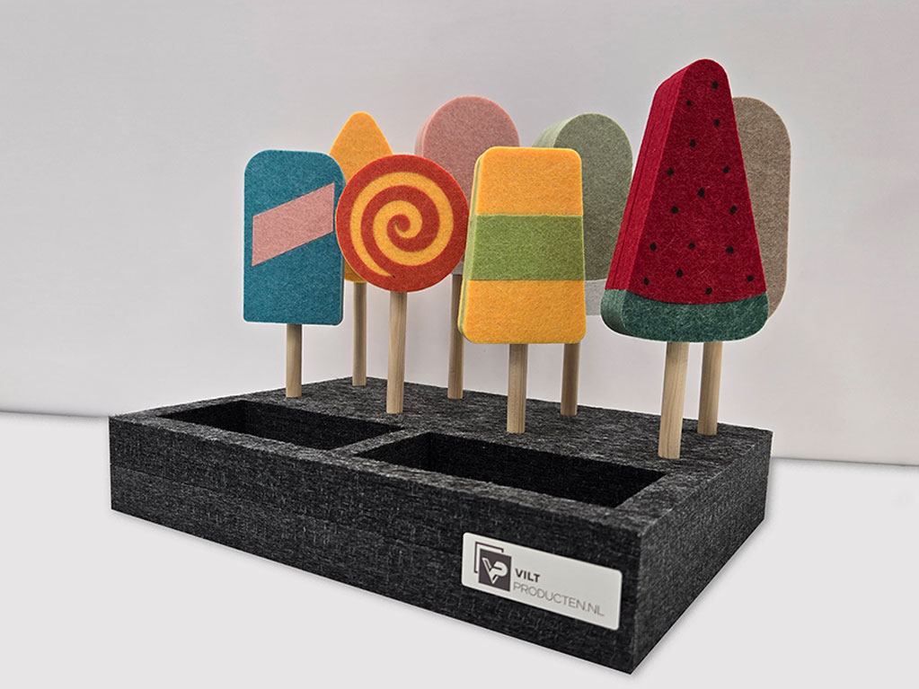 Speelgoed ijsjes verkoop set 8 stuks